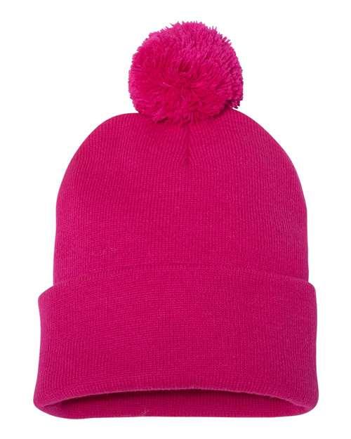 Sportsman Pom-Pom 12" Knit Beanie SP15 - Dresses Max