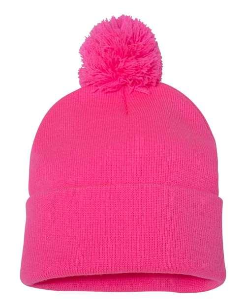 Sportsman Pom-Pom 12" Knit Beanie SP15 - Dresses Max