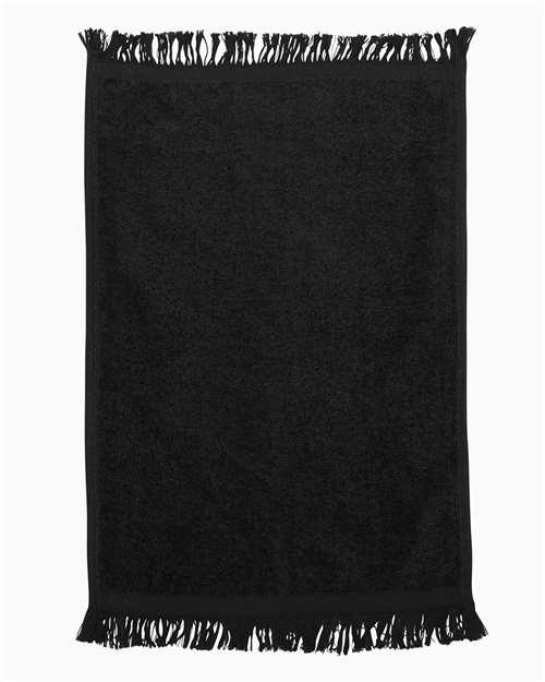 Q-Tees Fringed Fingertip Towel T100 - Dresses Max