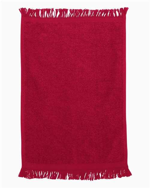 Q-Tees Fringed Fingertip Towel T100 - Dresses Max