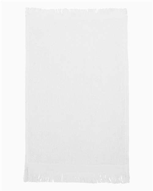 Q-Tees Fringed Fingertip Towel T100 - Dresses Max