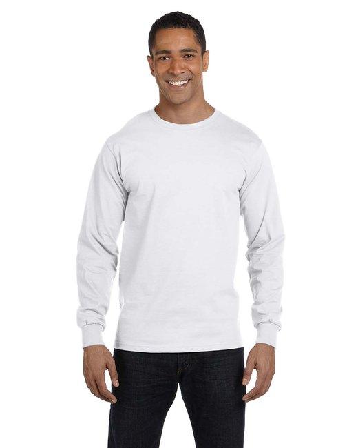 Hanes Adult Long-Sleeve Beefy-T® 5186 - Dresses Max