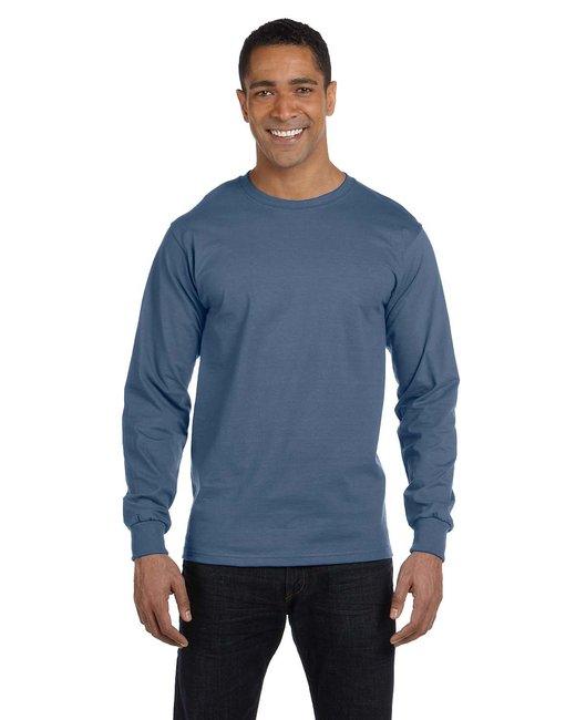 Hanes Adult Long-Sleeve Beefy-T® 5186 - Dresses Max