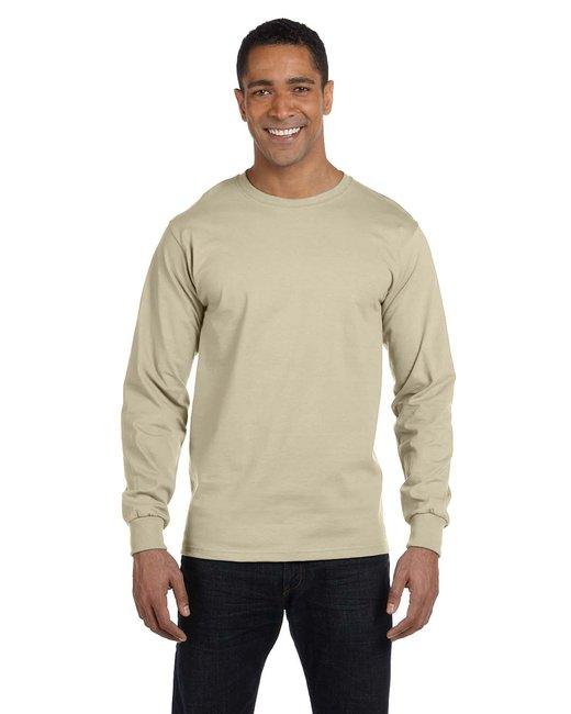 Hanes Adult Long-Sleeve Beefy-T® 5186 - Dresses Max