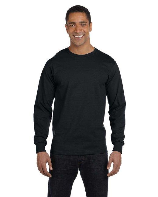 Hanes Adult Long-Sleeve Beefy-T® 5186 - Dresses Max