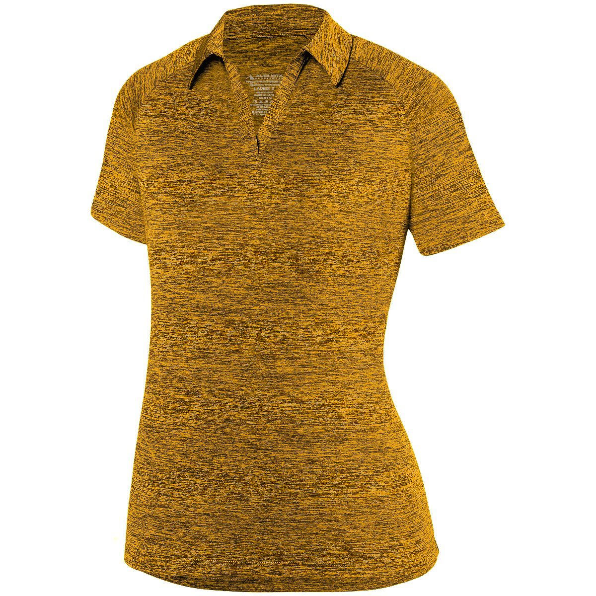 Ladies Intensify Black Heather Polo 5409