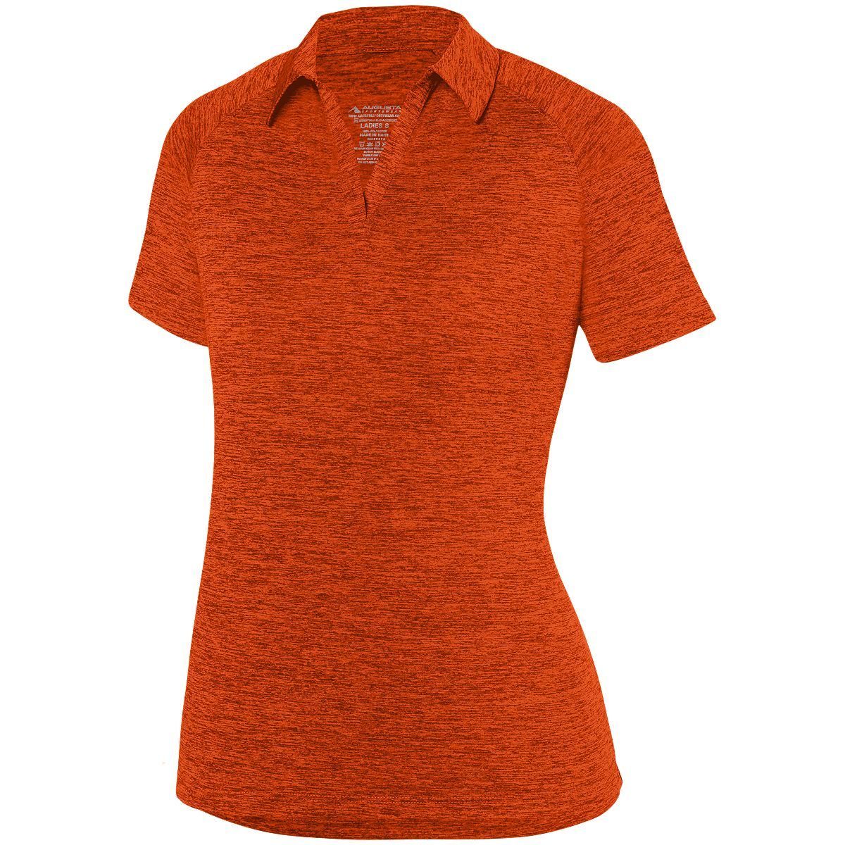 Ladies Intensify Black Heather Polo 5409