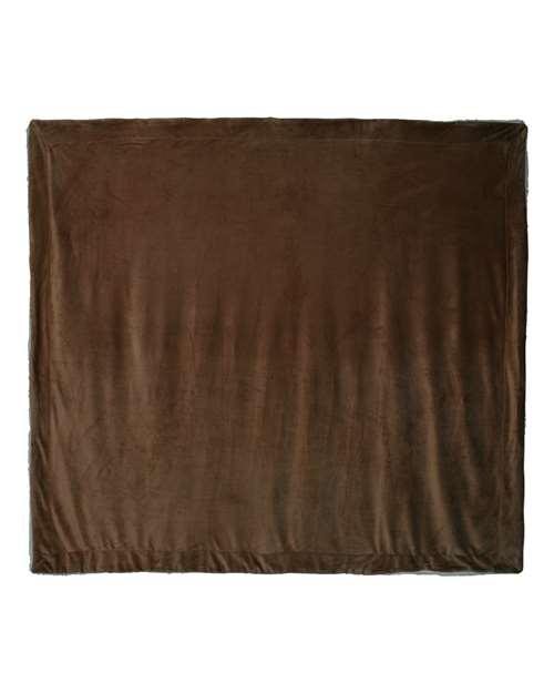 Alpine Fleece Oversized Mink Sherpa Blanket 8726 - Dresses Max