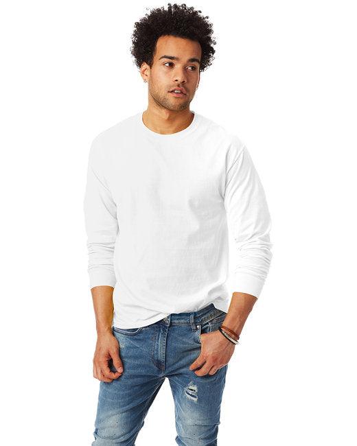 Hanes Unisex 6.1 oz. Tagless® Long-Sleeve T-Shirt 5586 - Dresses Max