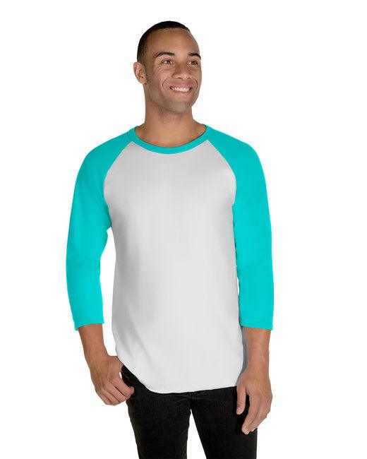 Jerzees Unisex Premium Blend Ring-Spun 3/4 Sleeve Raglan T-Shirt 560RR - Dresses Max