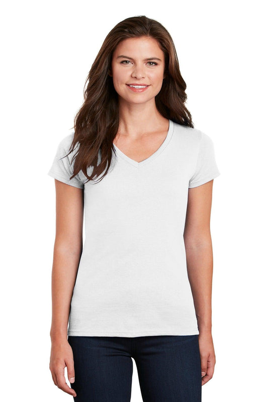 Gildan Ladies Heavy Cotton 100% Cotton V-Neck T-Shirt. 5V00L - Dresses Max