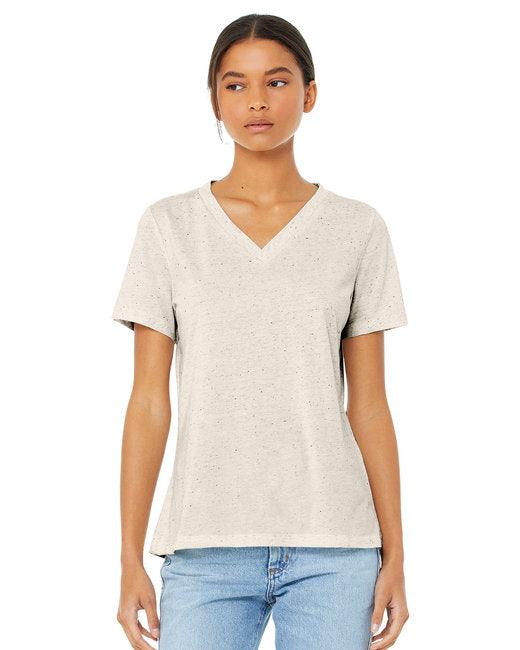 Bella + Canvas Ladies' Relaxed Triblend V-Neck T-Shirt 6415 - Dresses Max