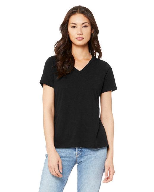 Bella + Canvas Ladies' Relaxed Triblend V-Neck T-Shirt 6415 - Dresses Max
