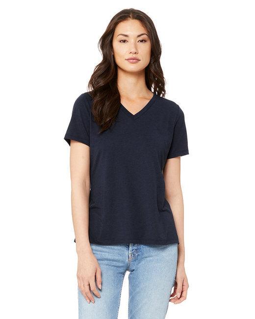 Bella + Canvas Ladies' Relaxed Triblend V-Neck T-Shirt 6415 - Dresses Max