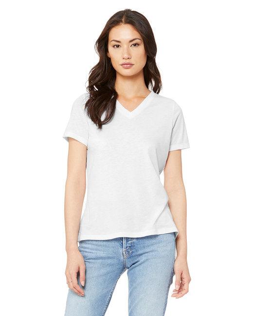 Bella + Canvas Ladies' Relaxed Triblend V-Neck T-Shirt 6415 - Dresses Max