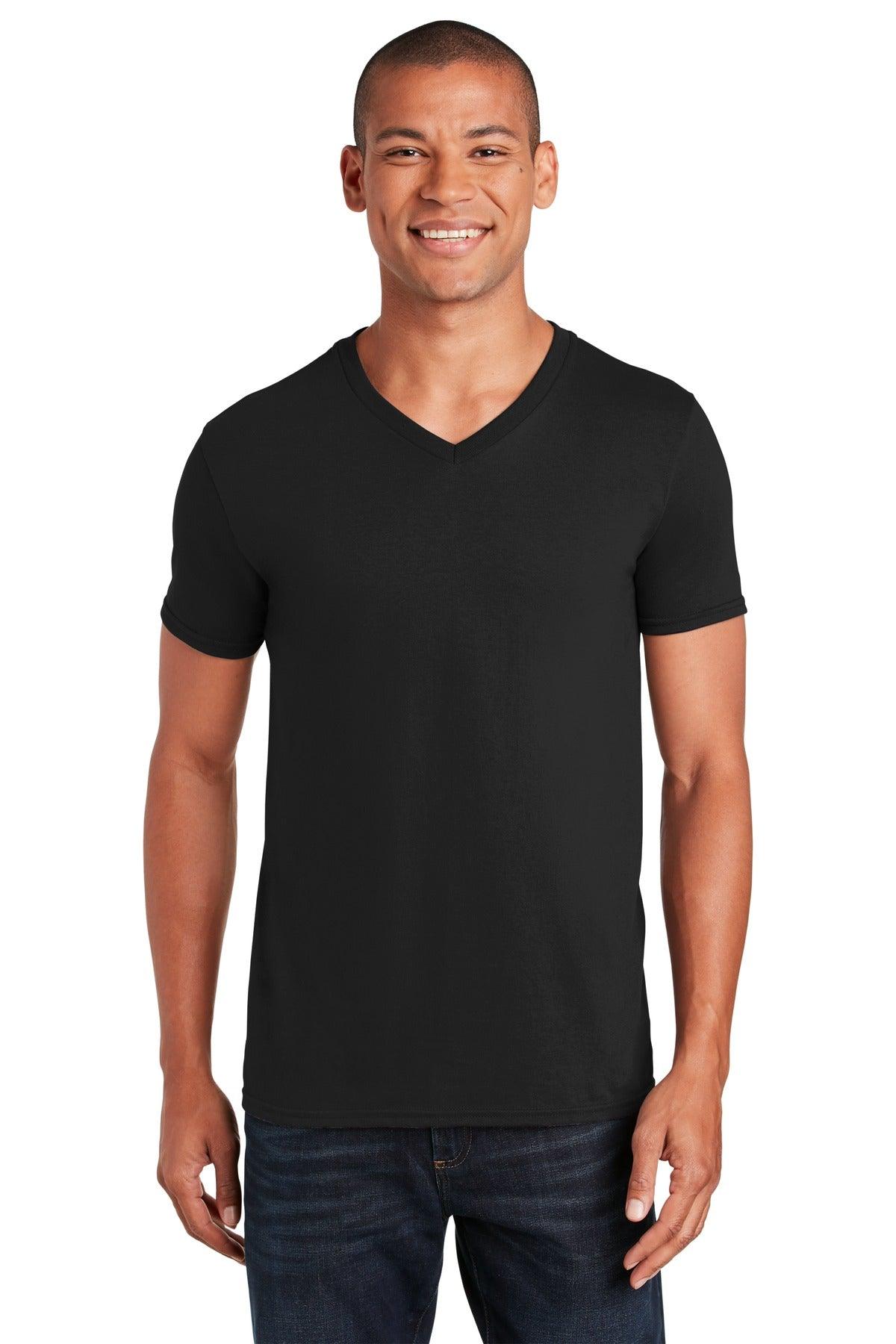 Gildan Softstyle V-Neck T-Shirt. 64V00 - Dresses Max