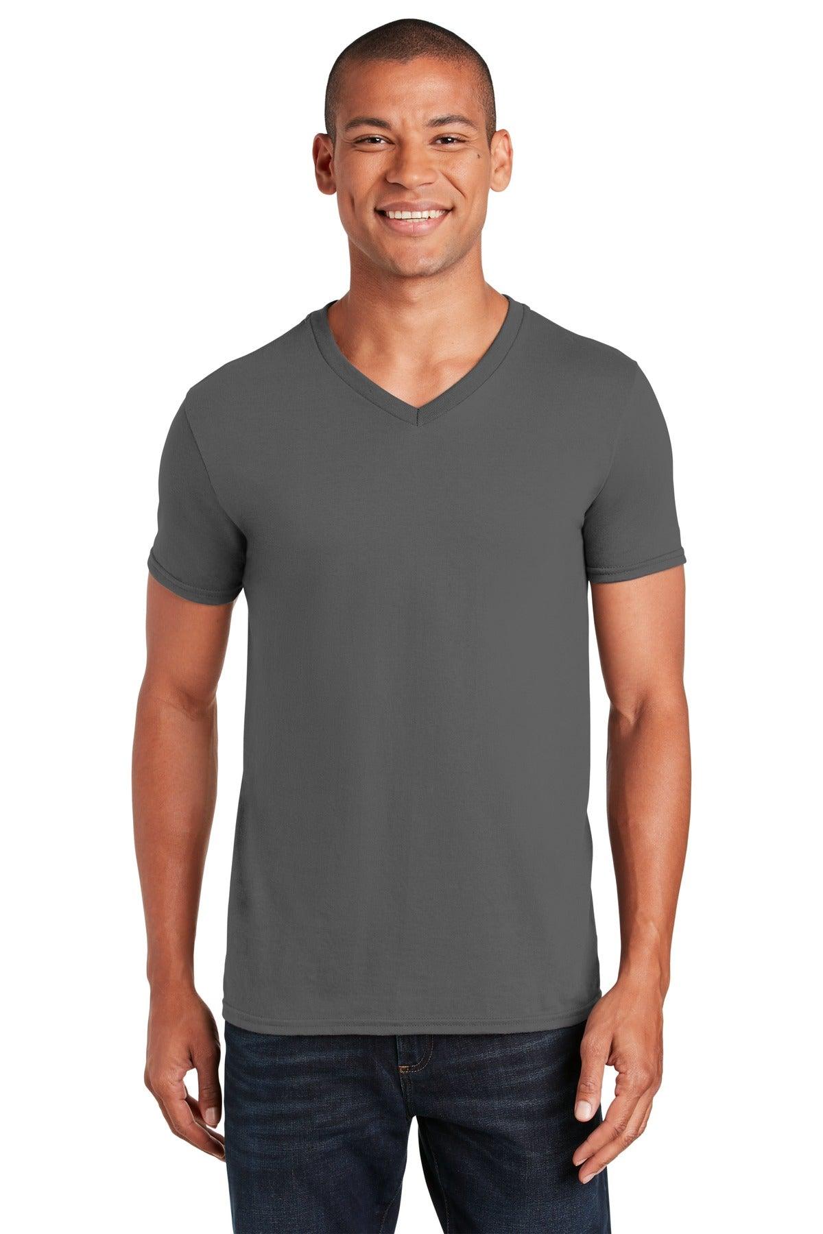 Gildan Softstyle V-Neck T-Shirt. 64V00 - Dresses Max