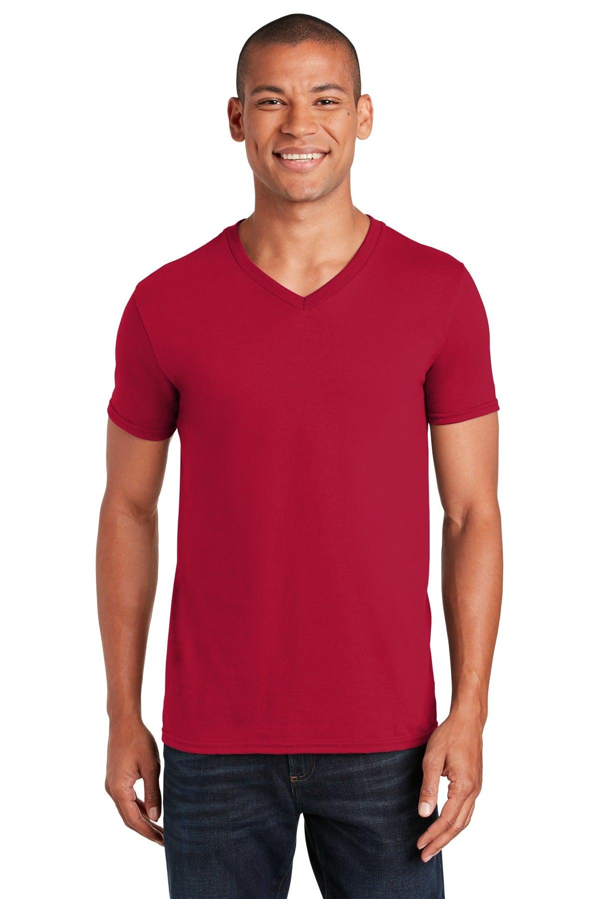 Gildan Softstyle V-Neck T-Shirt. 64V00 - Dresses Max