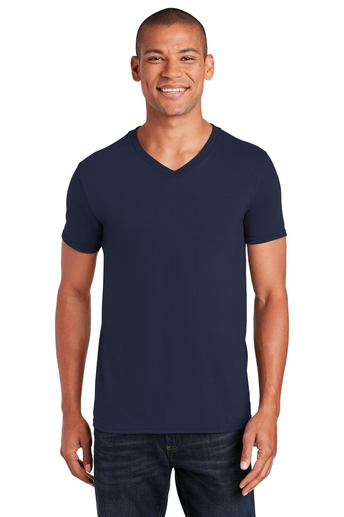 Gildan Softstyle V-Neck T-Shirt. 64V00 - Dresses Max