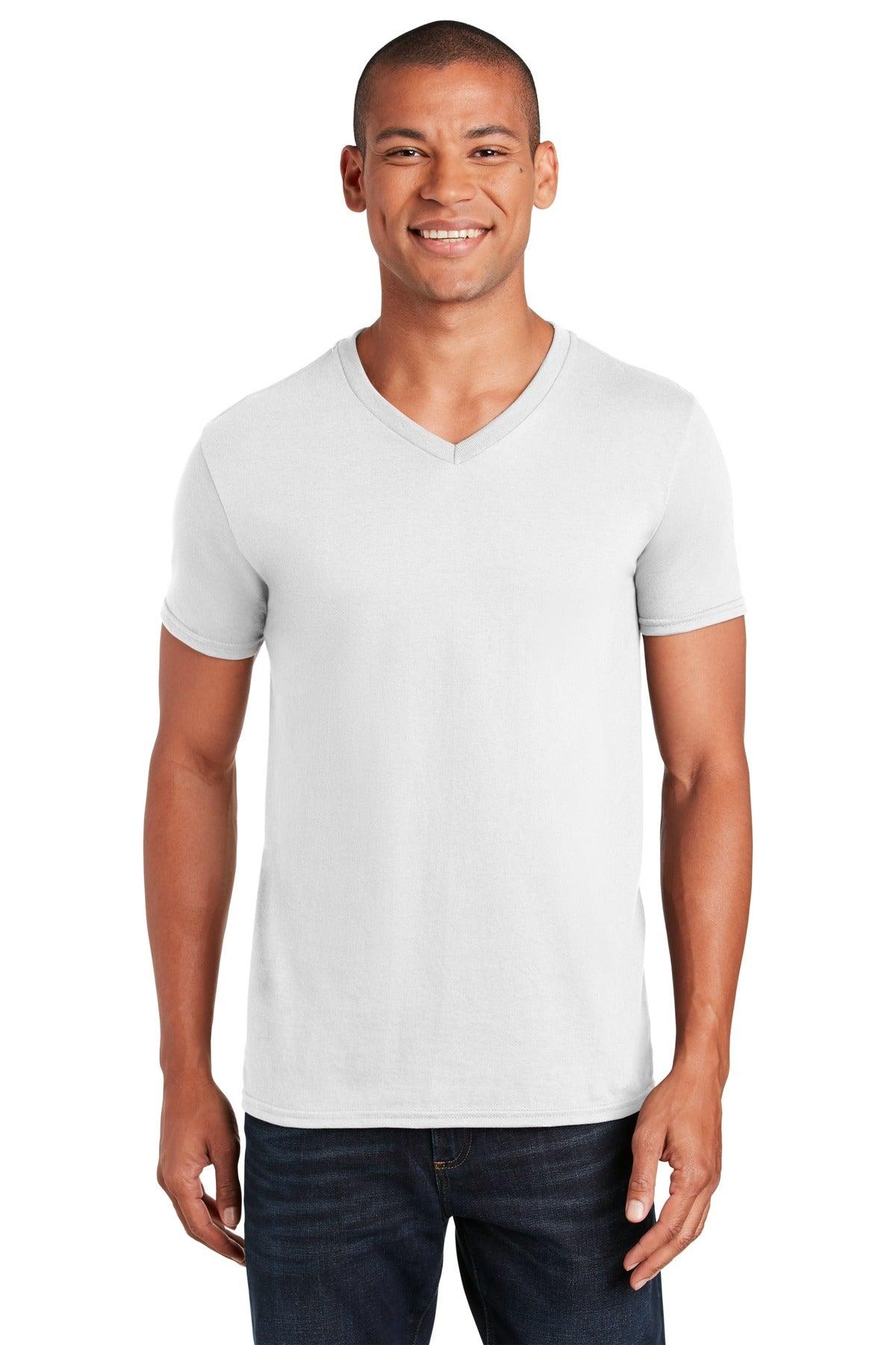 Gildan Softstyle V-Neck T-Shirt. 64V00 - Dresses Max