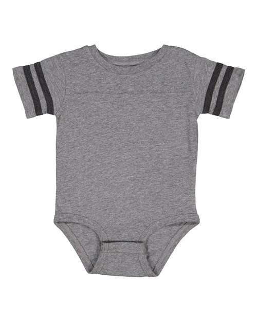 Rabbit Skins Infant Football Fine Jersey Bodysuit 4437 - Dresses Max