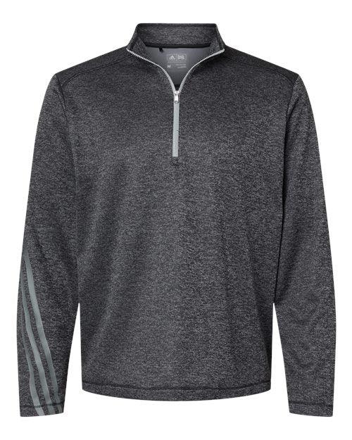 Adidas Brushed Terry Heathered Quarter-Zip Pullover A284 - Dresses Max