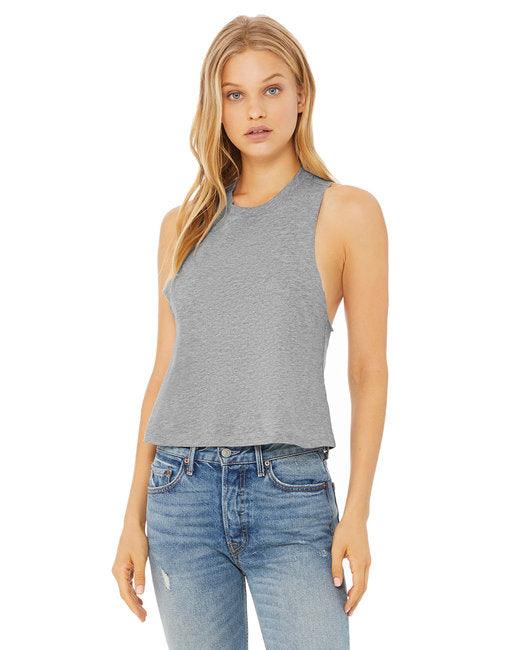 Bella + Canvas Ladies' Racerback Cropped Tank 6682 - Dresses Max