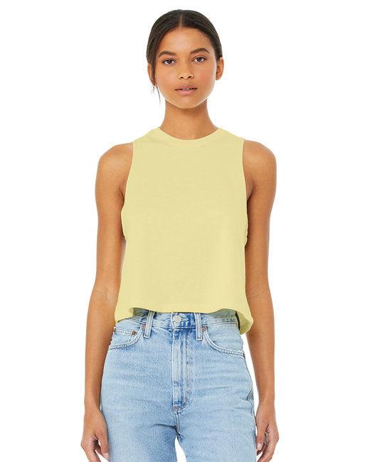 Bella + Canvas Ladies' Racerback Cropped Tank 6682 - Dresses Max