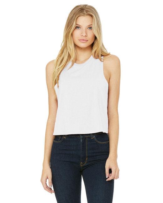 Bella + Canvas Ladies' Racerback Cropped Tank 6682 - Dresses Max