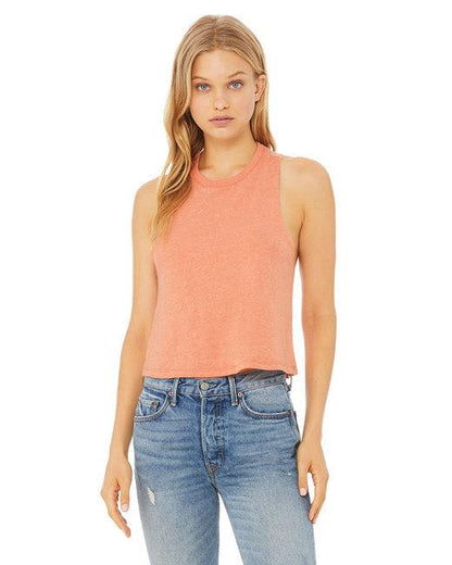 Bella + Canvas Ladies' Racerback Cropped Tank 6682 - Dresses Max