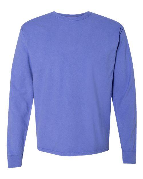ComfortWash by Hanes Garment-Dyed Long Sleeve T-Shirt GDH200 - Dresses Max