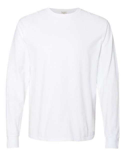 ComfortWash by Hanes Garment-Dyed Long Sleeve T-Shirt GDH200 - Dresses Max
