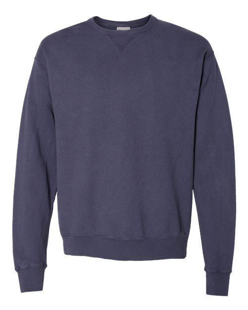 ComfortWash by Hanes Garment-Dyed Unisex Crewneck Sweatshirt GDH400 - Dresses Max