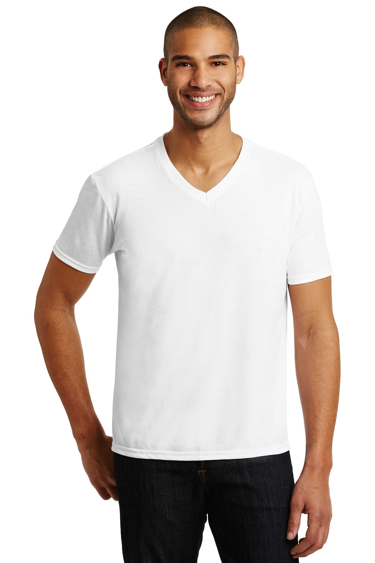 Anvil   Tri-Blend V-Neck Tee. 6752