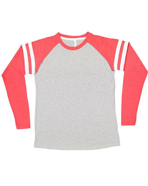 LAT Men's Gameday Mash-Up Long Sleeve Fine Jersey T-Shirt 6934 - Dresses Max