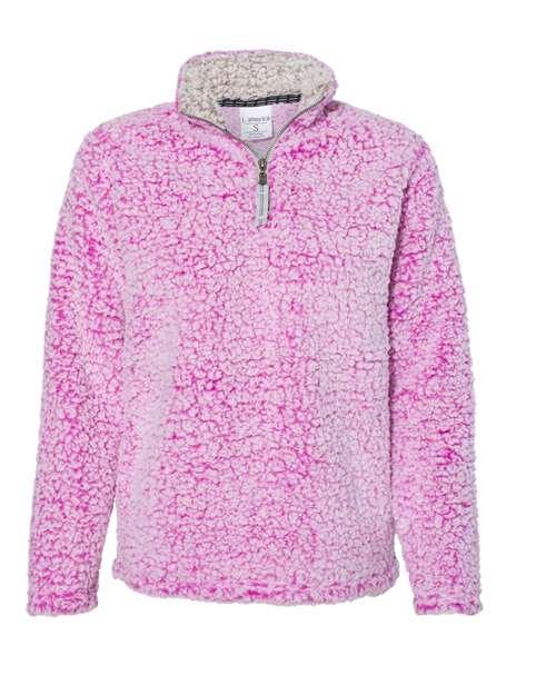 J. America Women’s Epic Sherpa Quarter-Zip Pullover 8451 - Dresses Max