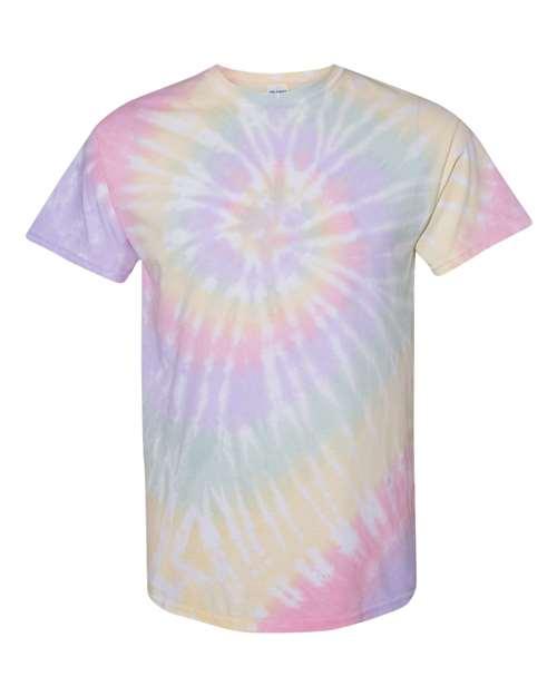 Dyenomite Multi-Color Spiral Tie-Dyed T-Shirt 200MS - Dresses Max