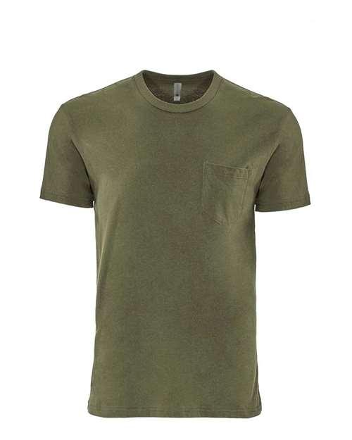 Next Level Unisex Cotton Pocket T-Shirt 3605 - Dresses Max