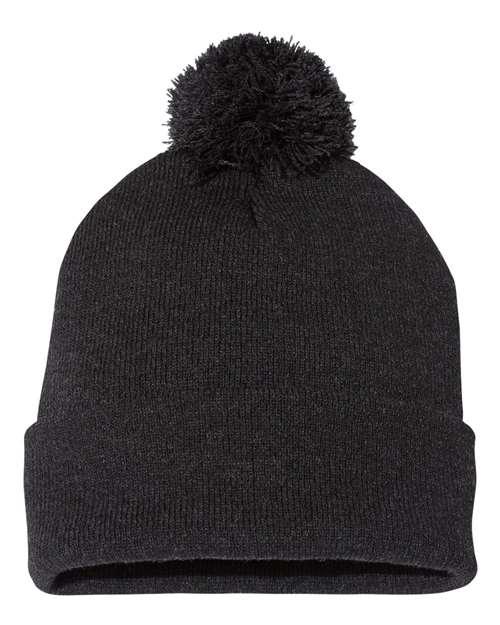 Sportsman Pom-Pom 12" Knit Beanie SP15 - Dresses Max