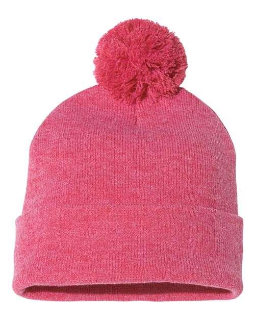 Sportsman Pom-Pom 12" Knit Beanie SP15 - Dresses Max