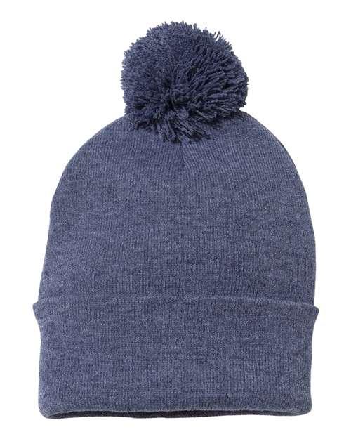 Sportsman Pom-Pom 12" Knit Beanie SP15 - Dresses Max
