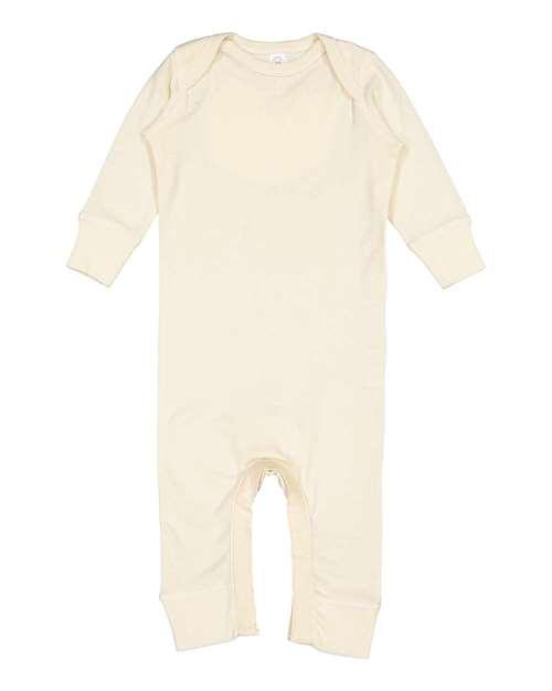 Rabbit Skins Infant Long Legged Baby Rib Bodysuit 4412 - Dresses Max