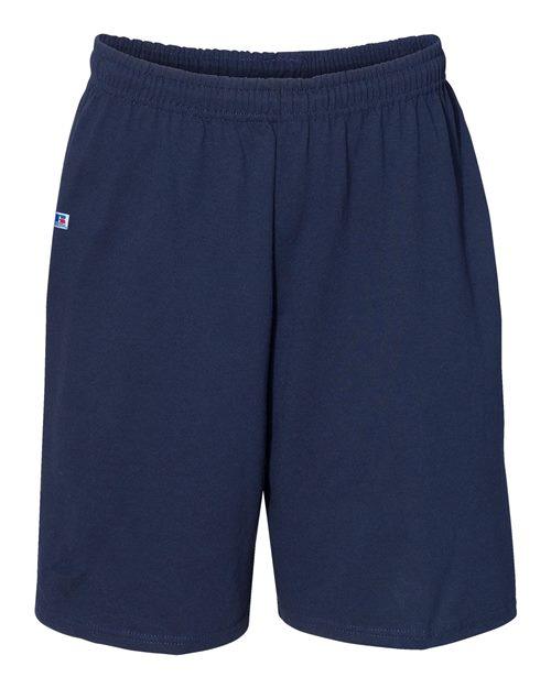 Russell Athletic Essential Jersey Cotton Shorts with Pockets 25843M - Dresses Max