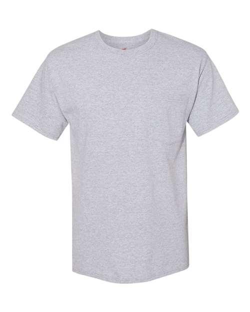 Hanes Workwear Pocket T-Shirt W110 - Dresses Max