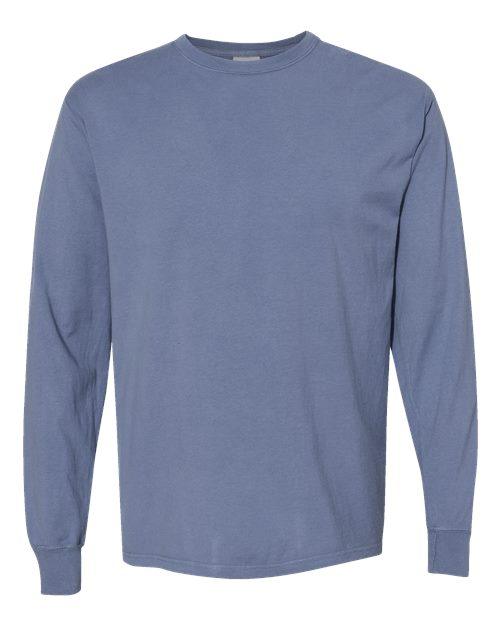 ComfortWash by Hanes Garment-Dyed Long Sleeve T-Shirt GDH200 - Dresses Max
