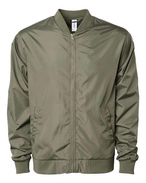 Independent Trading Co. Lightweight Bomber Jacket EXP52BMR - Dresses Max