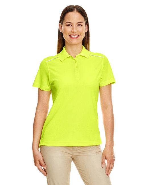 CORE365 Ladies' Radiant Performance Piqu Polo with Reflective Piping 78181R - Dresses Max