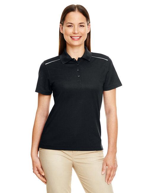 CORE365 Ladies' Radiant Performance Piqu Polo with Reflective Piping 78181R - Dresses Max