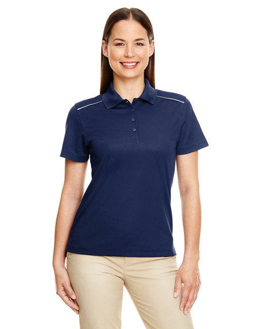 CORE365 Ladies' Radiant Performance Piqu Polo with Reflective Piping 78181R - Dresses Max