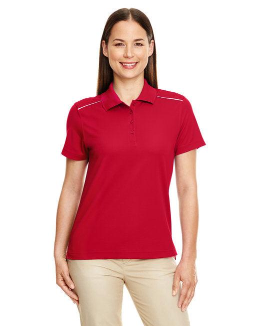 CORE365 Ladies' Radiant Performance Piqu Polo with Reflective Piping 78181R - Dresses Max